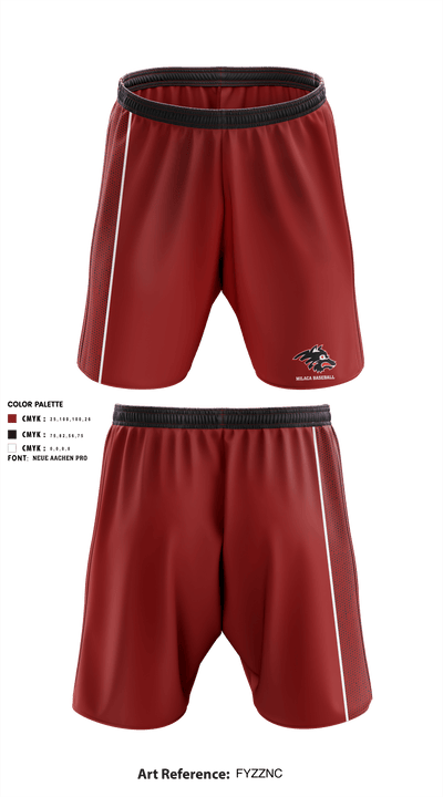 Milaca High School Baseball 25447795 Athletic Shorts With Pockets - 1