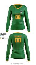 CMS Volleyball 44480738 Women's Long Sleeve V-neck Shirt - 2