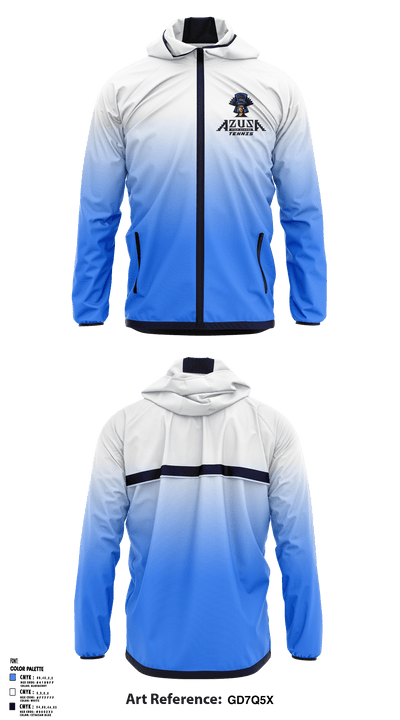 Azusa High School Tennis 24011591 Windbreaker - 1