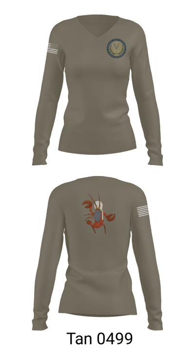 JTF MED 32 22428935 Women's Long Sleeve V-neck Shirt - 41