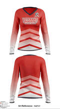 Veterans Memorial high school volleyball 3804885 Long Sleeve Performance Shirt - 1
