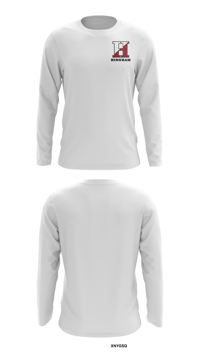 Hingham High School 58951537 Long Sleeve Performance Shirt - 3