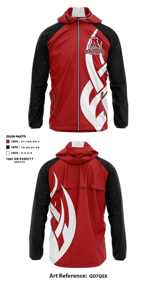 Windbreaker, Arroyo High School Wrestling, Wrestling, Teamtime, Team time, sublimation, custom sports apparel, team uniforms, spirit wear, spiritwear, sports uniforms, custom shirts, team store, custom team store, fundraiser sports, apparel fundraiser