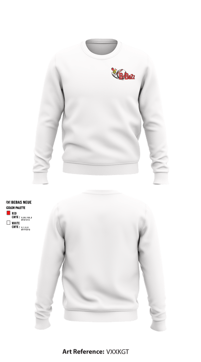 B Buzz Baseball League 70409945 Crew Neck Sweatshirt - 1