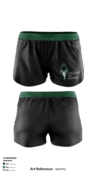 College of DuPage Alumni 35400336 Women's Shorts - 2