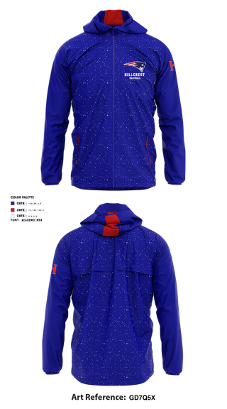Windbreaker, Hillcrest High School Baseball, Baseball, Teamtime, Team time, sublimation, custom sports apparel, team uniforms, spirit wear, spiritwear, sports uniforms, custom shirts, team store, custom team store, fundraiser sports, apparel fundraiser