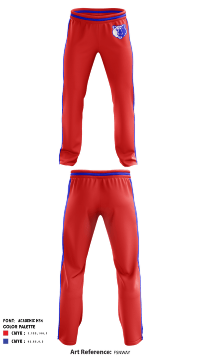 Alta Sierra Intermediate School Volleyball 73352215 Sweatpants - 1