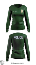 Church Point Police 92600366 Women's Long Sleeve V-neck Shirt - 1