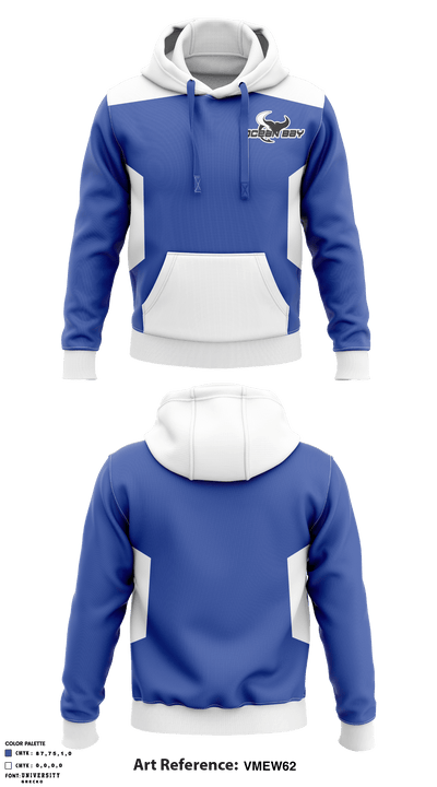 Ocean Bay Middle School Football 5142363 Hoodie - 1