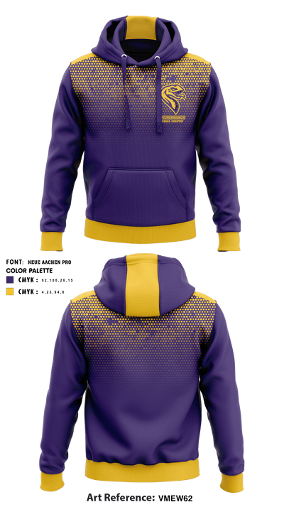 Pieper Ranch Middle School Cross Country 15022803 Hoodie - 1