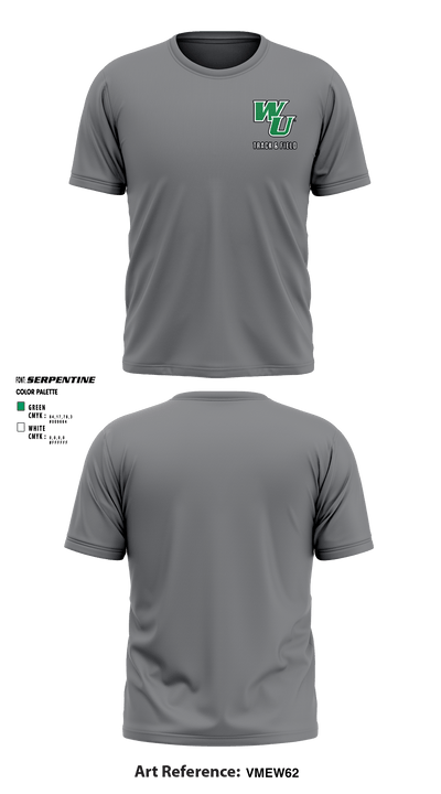 Wilmington University Track 37638015 Short Sleeve Performance Shirt - 8