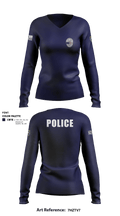 El Portal Police Department 22323429 Women's Long Sleeve V-neck Shirt - 1