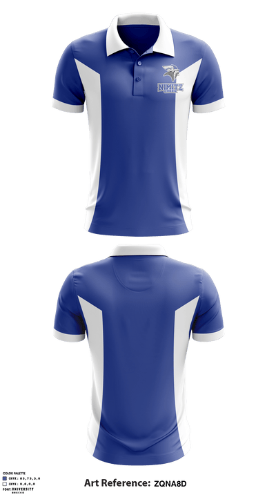 Nimitz High School Cheer 15884343 Short Sleeve Performance Polo - 1