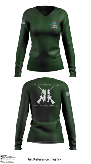 Women's Long Sleeve Vneck Shirt, , Army, Teamtime, Team time, sublimation, custom sports apparel, team uniforms, spirit wear, spiritwear, sports uniforms, custom shirts, team store, custom team store, fundraiser sports, apparel fundraiser