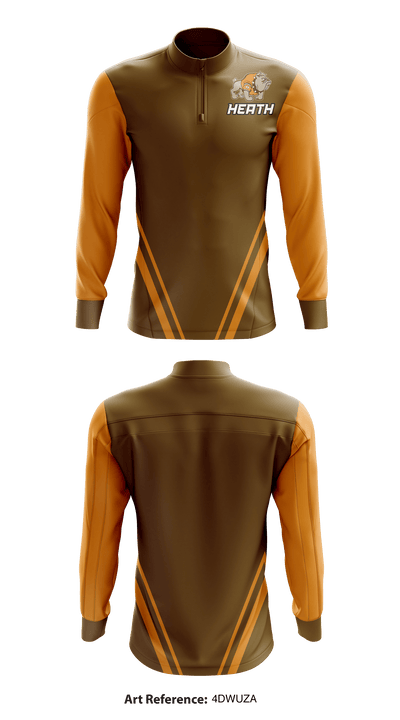 Heath High School 37532753 Quarter Zip Jacket - 1