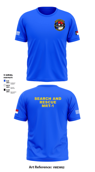 Mountain Rescue Team 1 22343308 Short Sleeve Performance Shirt - 3