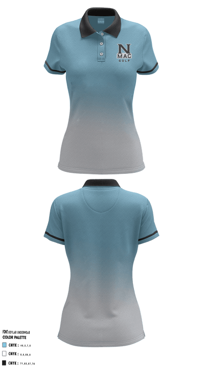 North Mac High School Golf 69264129 Women's Short Sleeve Performance Polo  - 1