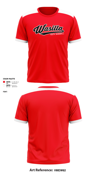 Wasilla Youth Baseball League 27960010 Short Sleeve Performance Shirt - 3