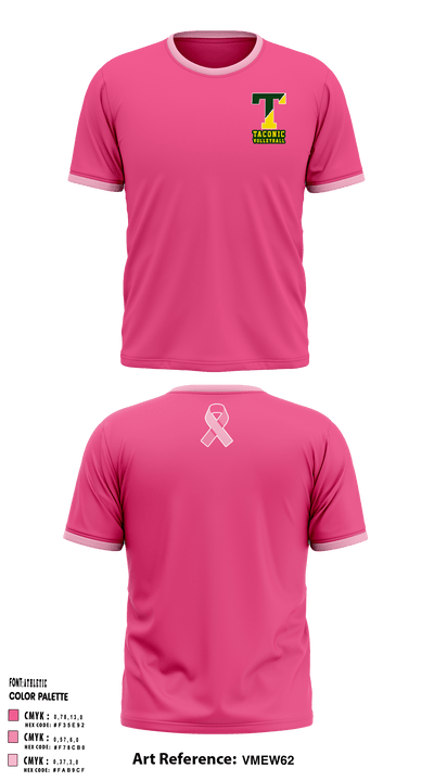 Taconic High School Volleyball 26091009 Short Sleeve Performance Shirt - 11