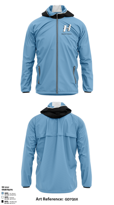 Huntingtown Girls Basketball 50634737 Windbreaker - 1