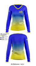Pace Girls Track & Field 89547709 Women's Long Sleeve V-neck Shirt - 3