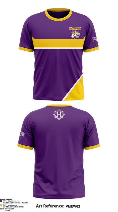 Hattiesburg High School Powerlifting 97684171 Short Sleeve Performance Shirt - 2