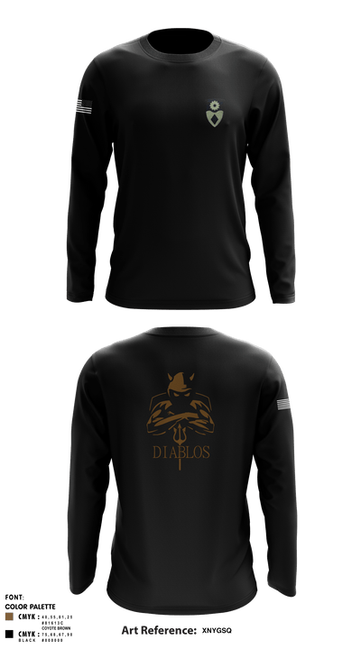 Diablos 76430974 Long Sleeve Performance Shirt - 2