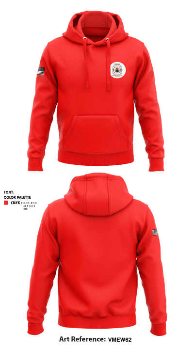 Fuego Volunteer Fire Company 45597069 Hoodie - 1