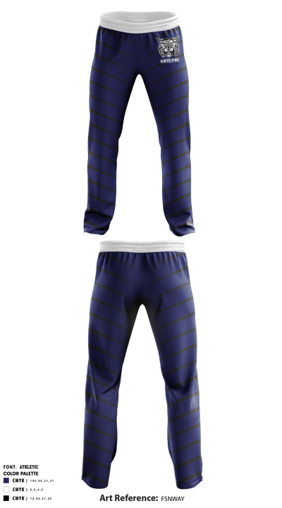 White Pine High School Football 16533066 Sweatpants - 1