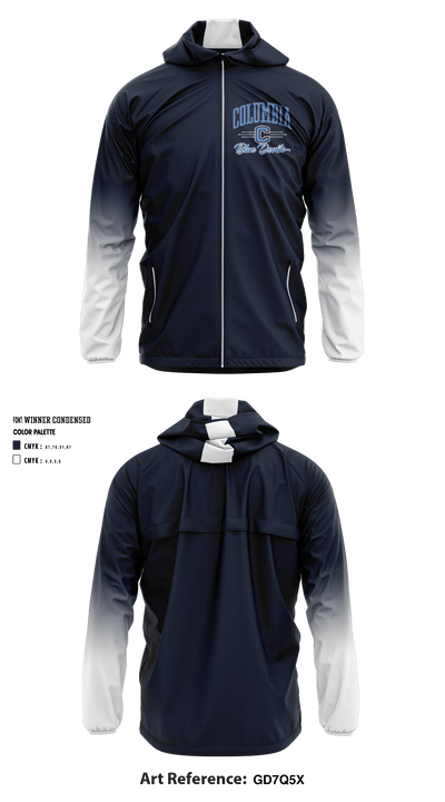 Columbia High School Cross Country 93357336 Windbreaker - 1