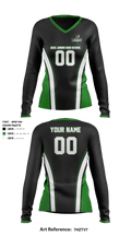 Azle Junior High School Women's Volleyball 57984853 Women's Long Sleeve V-neck Shirt - 1
