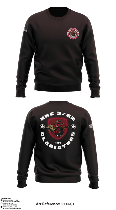 HHC 3-82 GSAB 55821489 Crew Neck Sweatshirt - 3