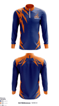 Virginia State Trojans 14558954 Quarter Zip Jacket - 1
