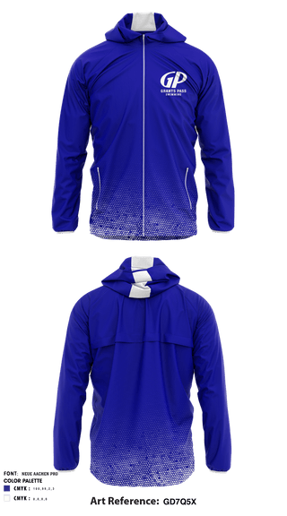 Windbreaker, Grants Pass High School Swimming, School Spirit Store, Teamtime, Team time, sublimation, custom sports apparel, team uniforms, spirit wear, spiritwear, sports uniforms, custom shirts, team store, custom team store, fundraiser sports, apparel fundraiser