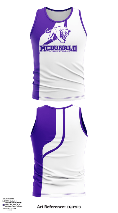Mcdonald Junior High Track & Field 34814237 Tank Top - 1