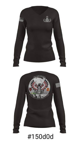 Women's Long Sleeve Vneck Shirt, , Army, Teamtime, Team time, sublimation, custom sports apparel, team uniforms, spirit wear, spiritwear, sports uniforms, custom shirts, team store, custom team store, fundraiser sports, apparel fundraiser