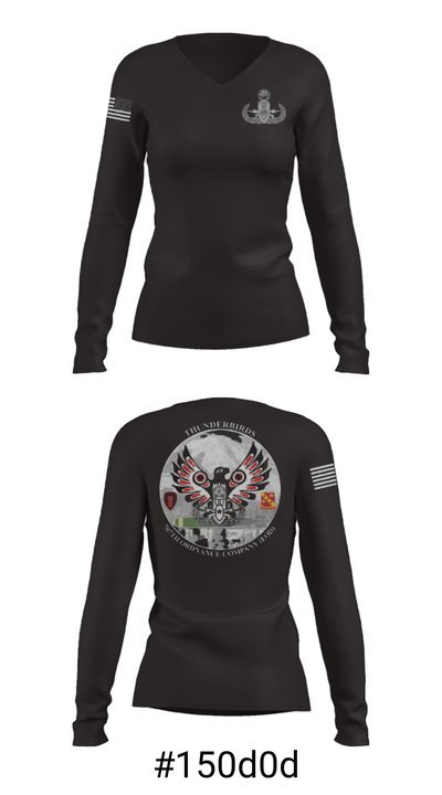 707th OD CO (EOD) 59109694 Women's Long Sleeve V-neck Shirt - 37