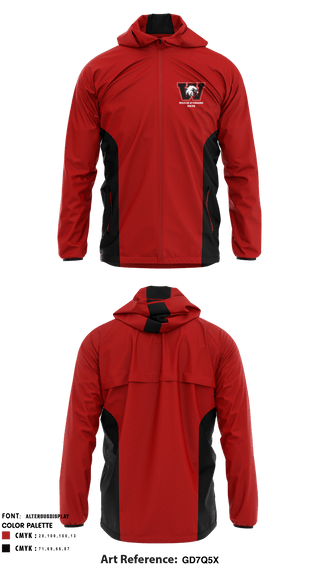 Windbreaker, Wheeler Attendance Center - Powerlifting, Spirit Store, Teamtime, Team time, sublimation, custom sports apparel, team uniforms, spirit wear, spiritwear, sports uniforms, custom shirts, team store, custom team store, fundraiser sports, apparel fundraiser