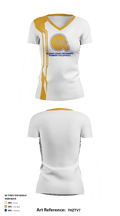 Albany State University Women's Volleyball 18785710 Women's Short Sleeve V-neck Shirt - 1