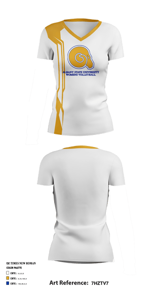 Women's Short Sleeve Vneck Shirt, Albany State University Women's Volleyball, Women's Volleyball, Teamtime, Team time, sublimation, custom sports apparel, team uniforms, spirit wear, spiritwear, sports uniforms, custom shirts, team store, custom team store, fundraiser sports, apparel fundraiser