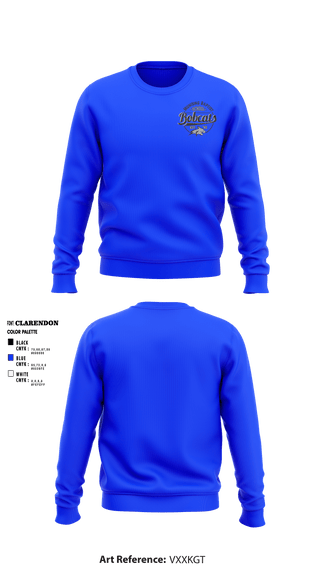 Crew Neck Sweatshirt, Munising Baptist School Bobcats, Men's Basketball, Teamtime, Team time, sublimation, custom sports apparel, team uniforms, spirit wear, spiritwear, sports uniforms, custom shirts, team store, custom team store, fundraiser sports, apparel fundraiser