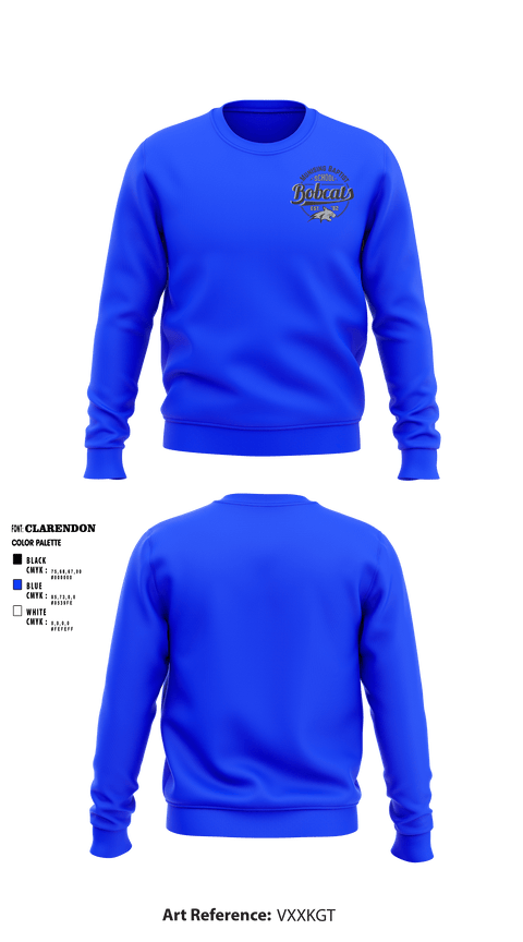Crew Neck Sweatshirt, Munising Baptist School Bobcats, Men's Basketball, Teamtime, Team time, sublimation, custom sports apparel, team uniforms, spirit wear, spiritwear, sports uniforms, custom shirts, team store, custom team store, fundraiser sports, apparel fundraiser