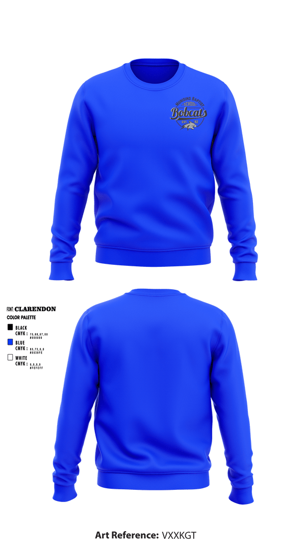 Crew Neck Sweatshirt, Munising Baptist School Bobcats, Men's Basketball, Teamtime, Team time, sublimation, custom sports apparel, team uniforms, spirit wear, spiritwear, sports uniforms, custom shirts, team store, custom team store, fundraiser sports, apparel fundraiser