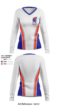 James Island Charter High School Cheer 5299934 Women's Long Sleeve V-neck Shirt - 1