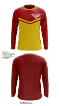 Chastang-Fournier School Track 10085842 Long Sleeve Performance Shirt - 1