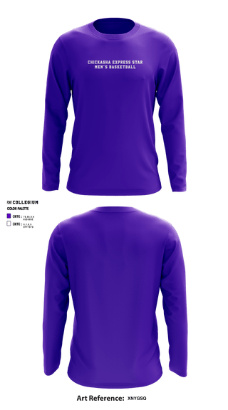 Long Sleeve Performance Shirt, Chickasha Express Star - Basketball, Men's Basketball, Teamtime, Team time, sublimation, custom sports apparel, team uniforms, spirit wear, spiritwear, sports uniforms, custom shirts, team store, custom team store, fundraiser sports, apparel fundraiser