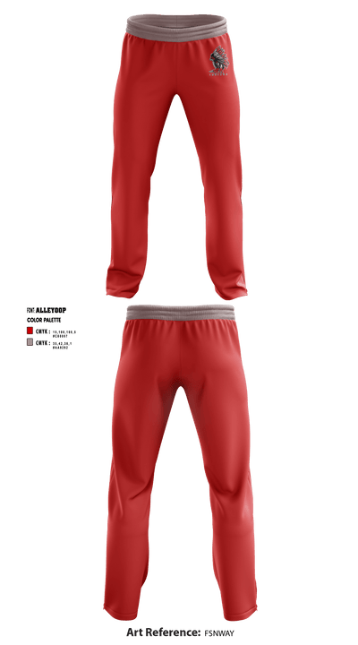 West Allegheny High School Rugby 30589665 Sweatpants - 1