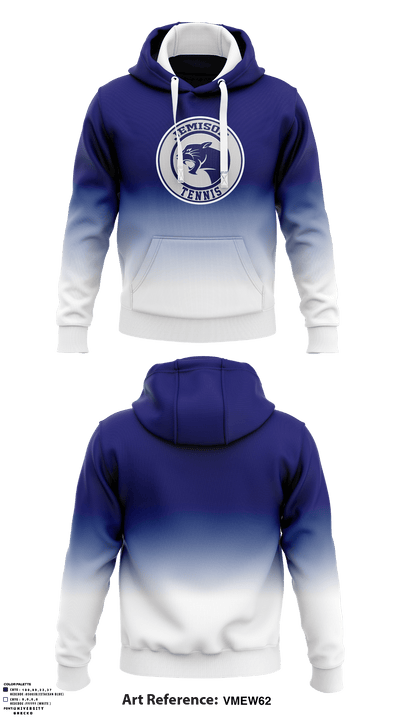 Jemison High School Tennis 98193156 Hoodie - 1