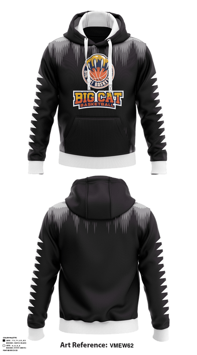 Big Cat Basketball 79078266 Hoodie - 1
