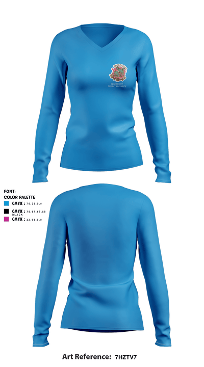 Proofpoint Threat Research 36810493 Women's Long Sleeve V-neck Shirt - 3
